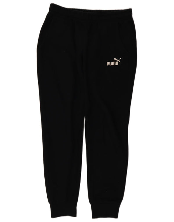 Calça de treino masculina Puma Joggers médio algodão preto