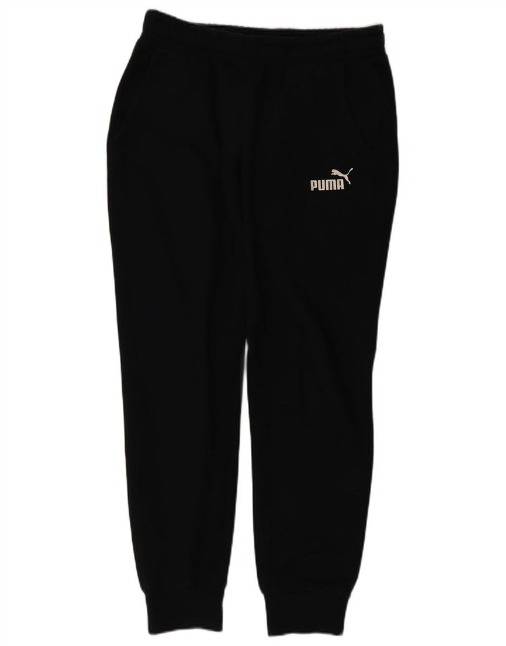 Calça de treino masculina Puma Joggers médio algodão preto