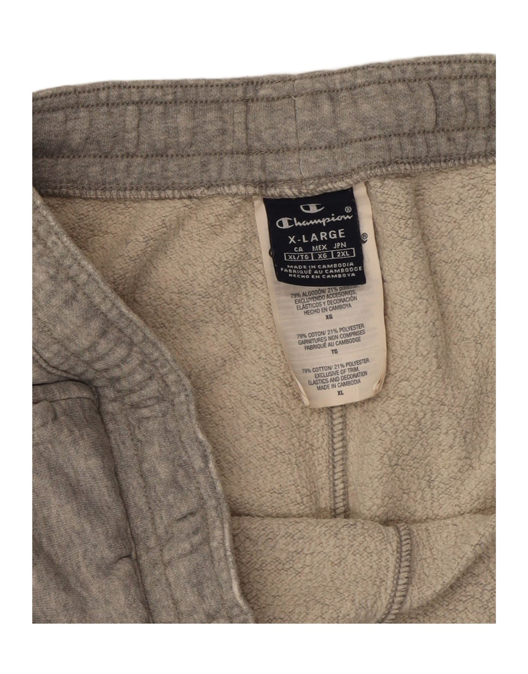CHAMPION Mens Tracksuit Trousers Joggers XL Grey Cotton Vintage Champion and Second-Hand Champion from Messina Hembry 