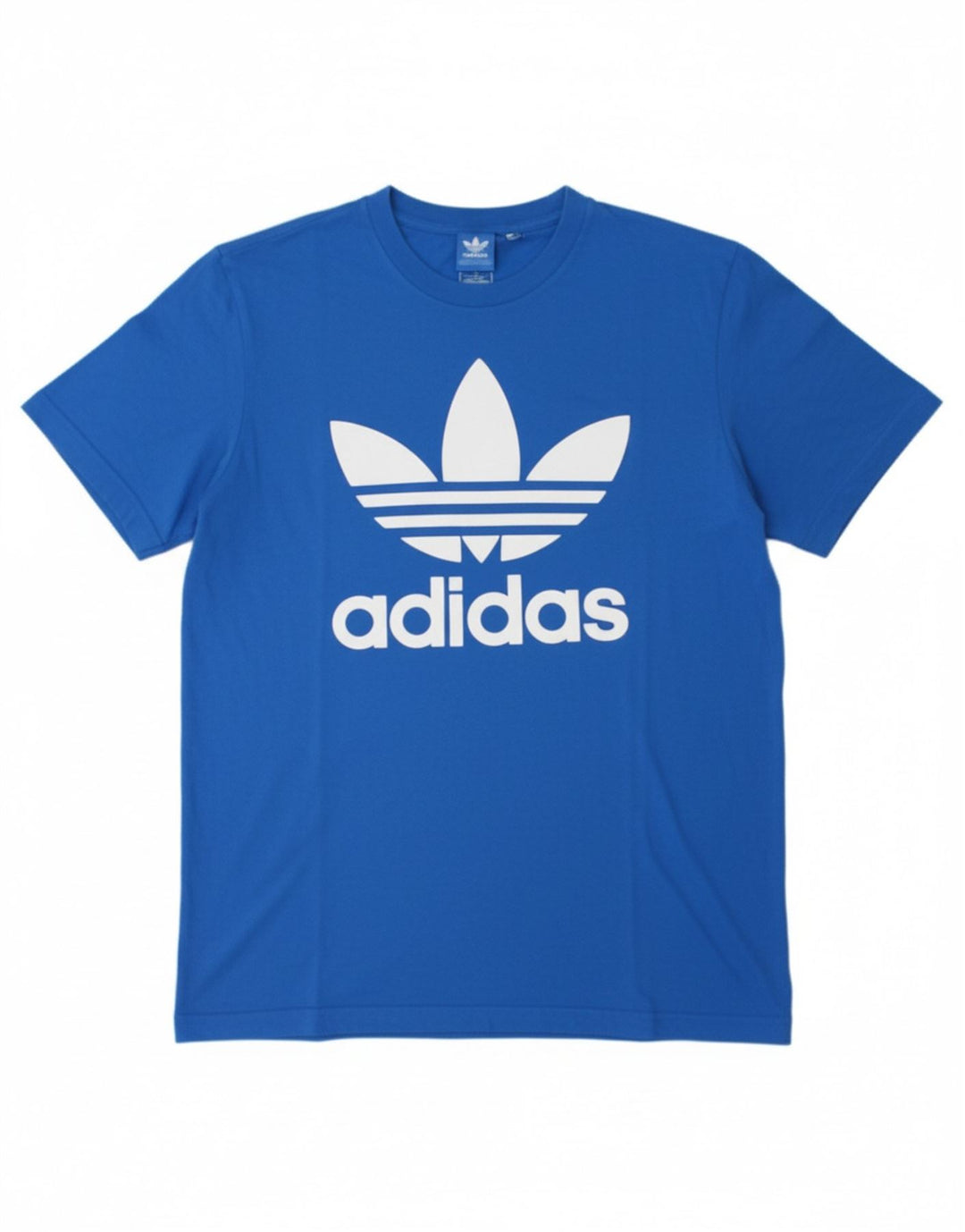 ADIDAS Mens Graphic T-Shirt Top Médio Algodão Azul