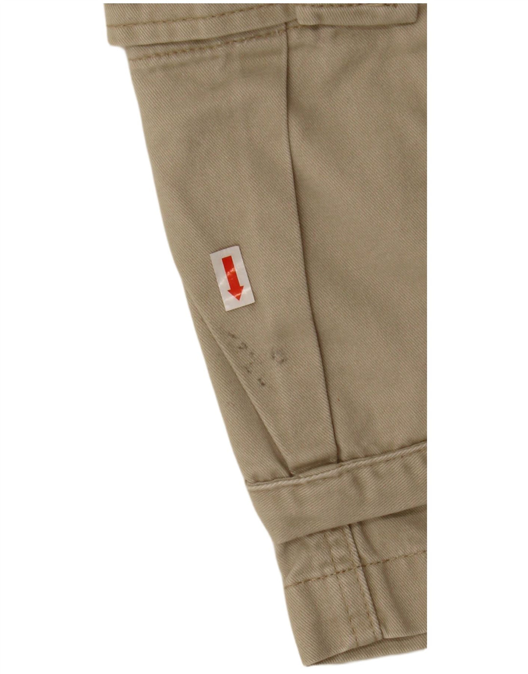 FREEGO Mens Cargo Shorts W30 Algodão Bege Médio