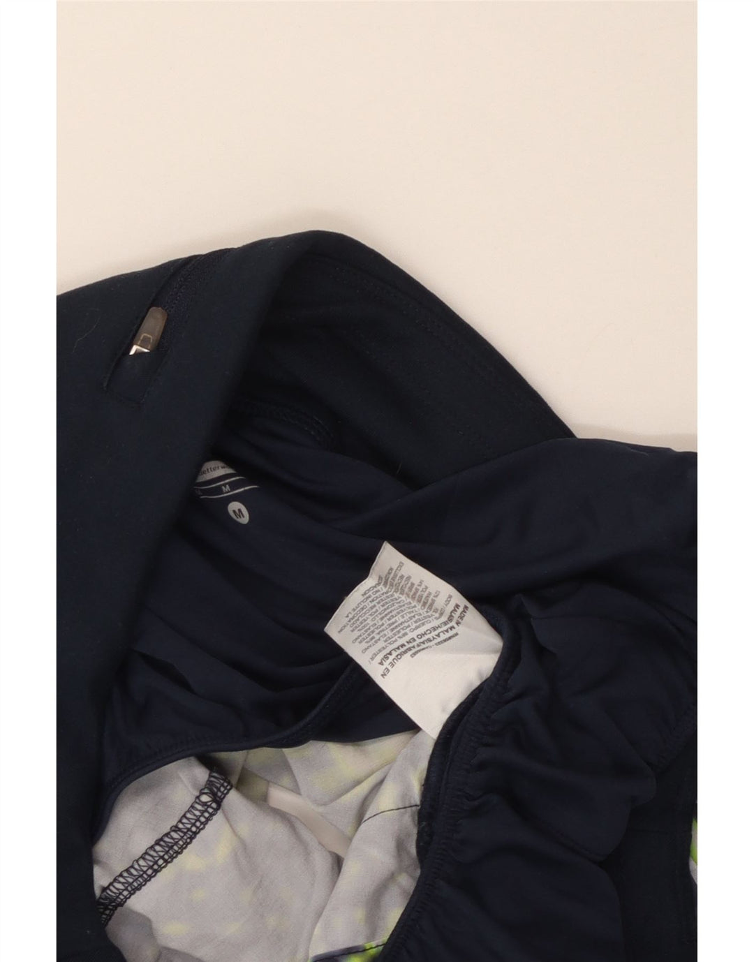 NIKE Womens Dri Fit Abstract Pattern Sport Shorts Reino Unido 14 Médio Azul Marinho