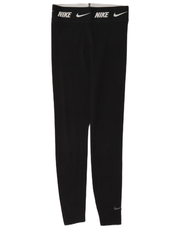 Leggings Nike Graphic Slim Fit Feminina UK 6 XS Algodão Preto