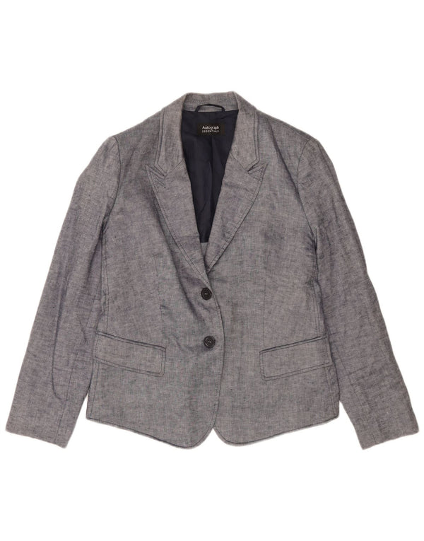 Jaqueta Marks & Spencer Autograph Blazer Feminina Reino Unido 14 Grande Azul Marinho