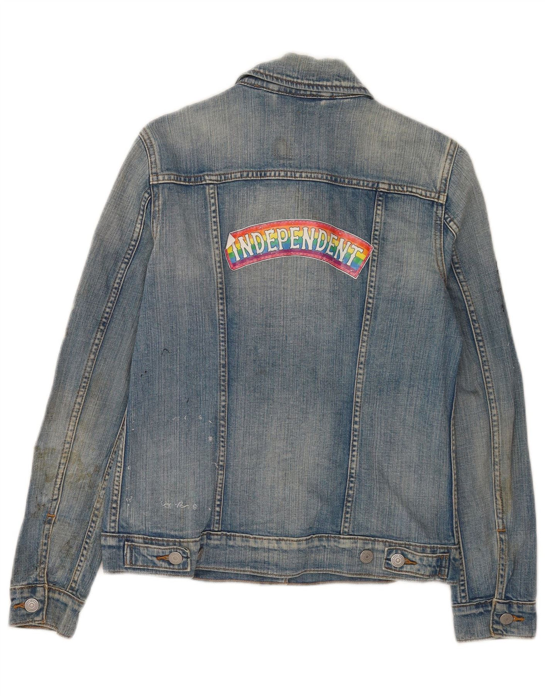 Jaqueta jeans feminina Levi's Graphic UK 8 pequeno algodão azul