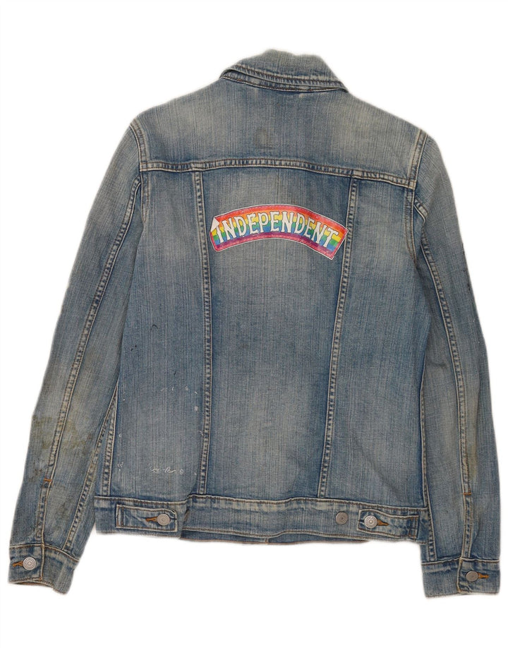 Jaqueta jeans feminina Levi's Graphic UK 8 pequeno algodão azul