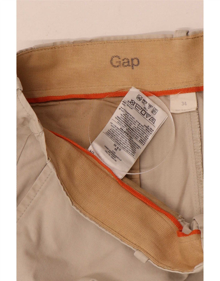 Gap Mens Chino Shorts Grande W34 Algodão Bege