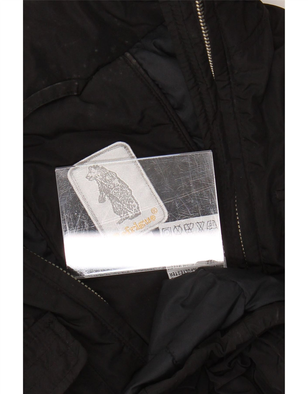 Jaqueta corta-vento feminina Refrigue UK 12 poliéster preto médio