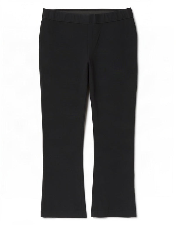 Calça casual feminina Marks & Spencer Bootcut Reino Unido 16 grande W34 L28 preta