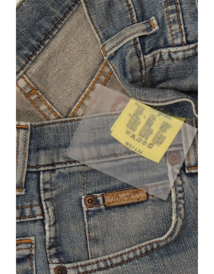 Shorts jeans feminino Wrangler W31 algodão azul médio