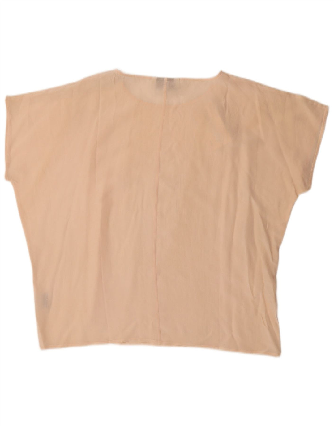 Blusa oversized feminina Amaranto UK 16 grande seda bege