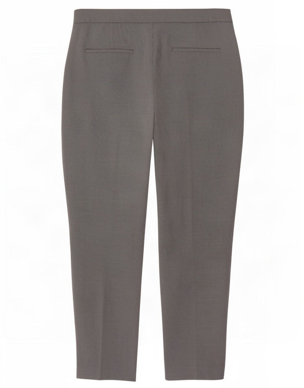 Calça Chino Slim Feminina Zara UE 36 Pequeno W26 L27 Poliéster Cinza
