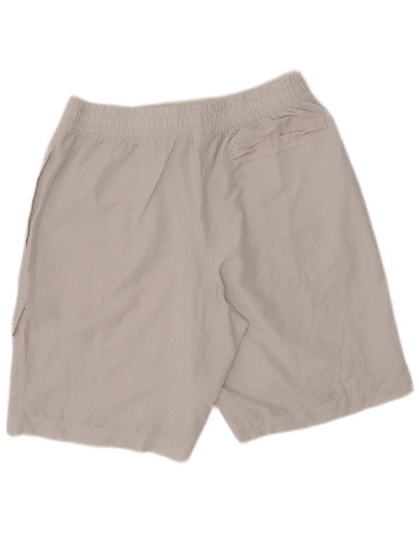 Shorts esportivos masculinos Reebok Cargo grande poliéster branco
