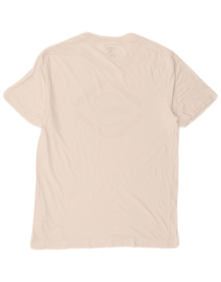 Hurley Camiseta masculina gráfica top pequeno algodão branco