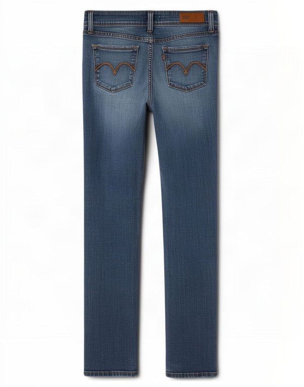 Levi's Womens Demi Curve Low Waist Skinny Jeans US 5 Medium W27 L29 Blue