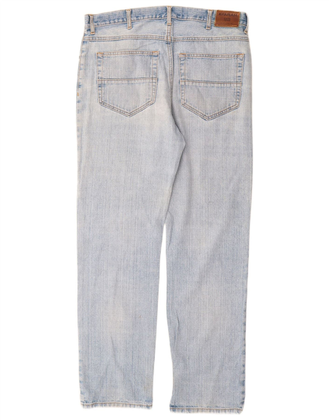 Calça jeans reta masculina Farah W36 L32 algodão azul