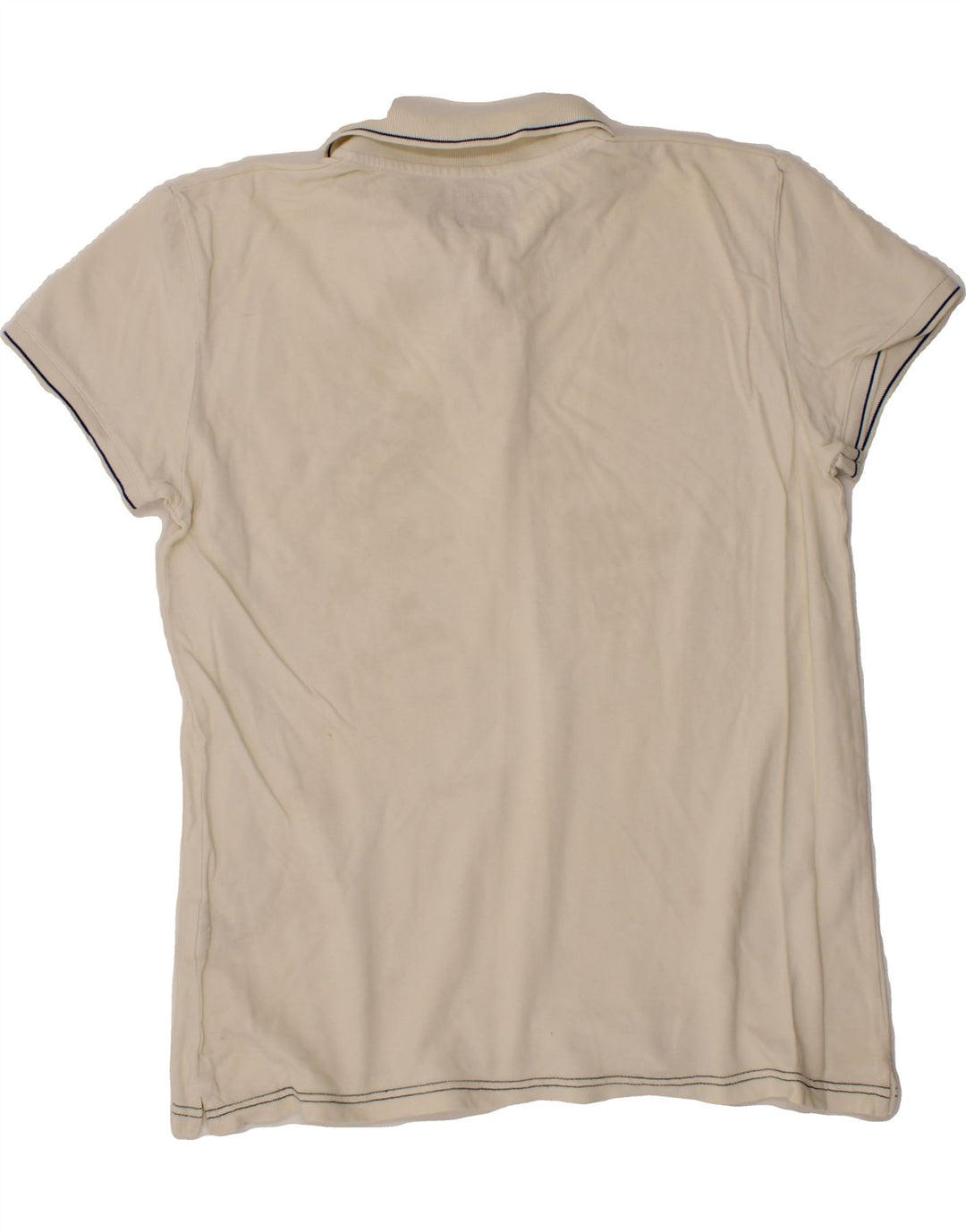 WRANGLER Mens Slim Fit Polo Shirt 2XL Off White Cotton Vintage Wrangler and Second-Hand Wrangler from Messina Hembry 