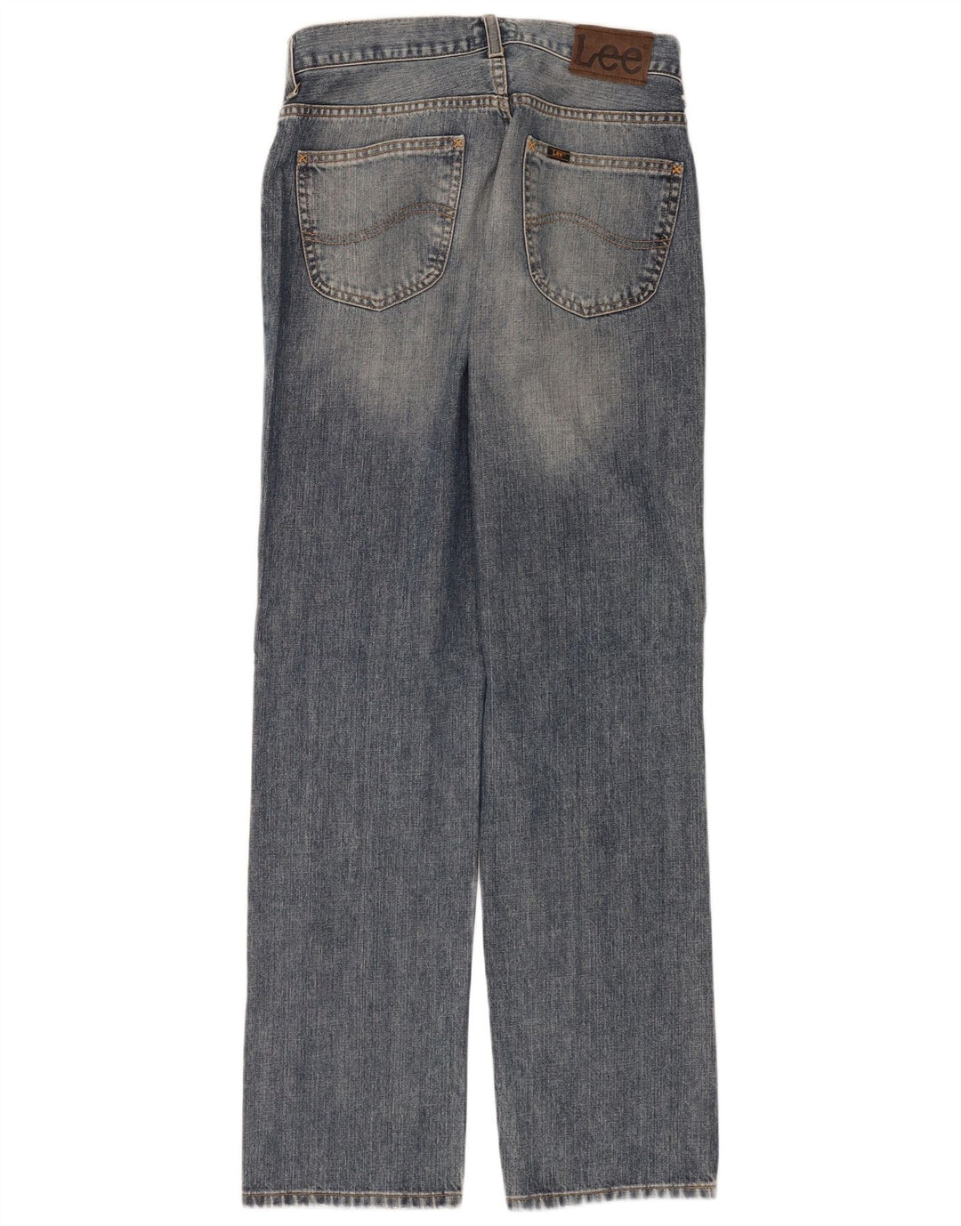 Lee Womens Seattle Straight Jeans W33 L34 Azul Algodão