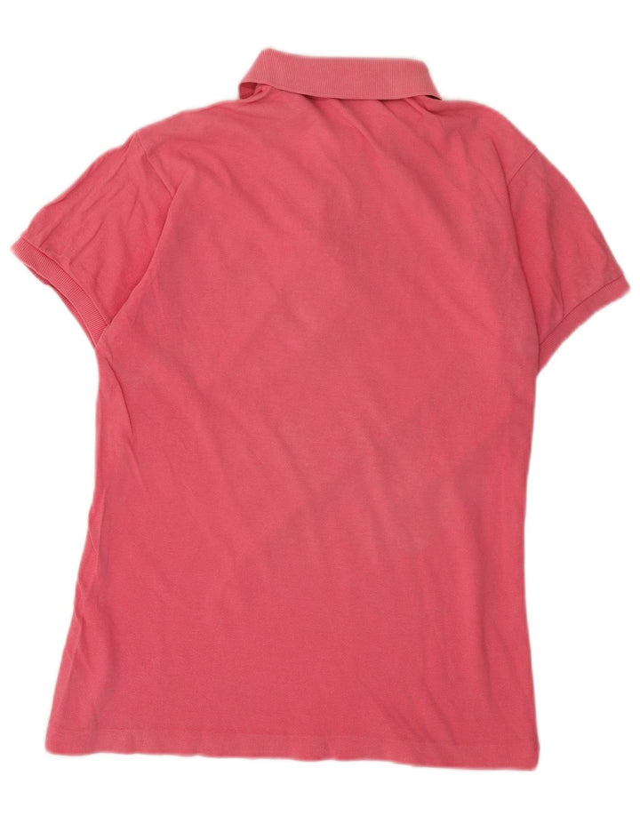 Camisa polo masculina Lacoste tamanho 3 pequeno algodão rosa