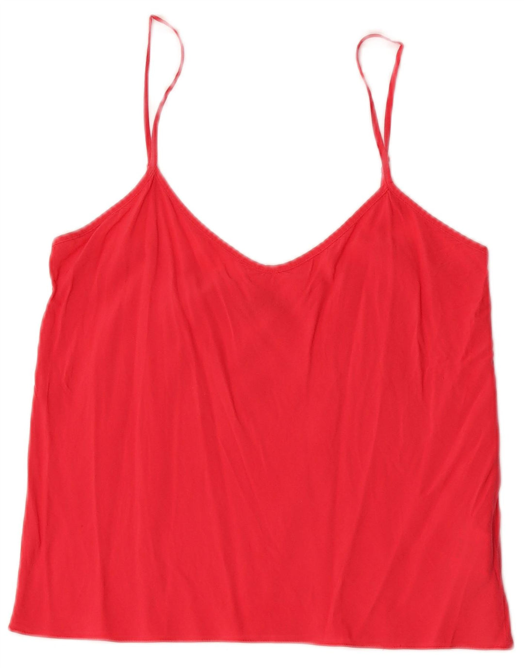 Top Cami feminino Max & Co. Reino Unido 10 Viscose vermelha pequena