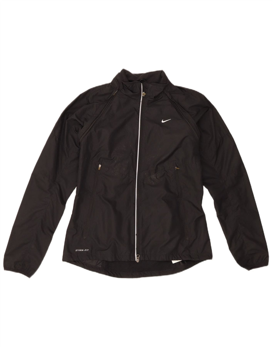 Jaqueta Nike Womens Storm-Fit Tracksuit UK 12 Médio Preto Poliéster