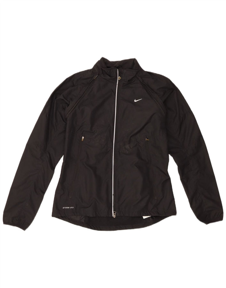 Jaqueta Nike Womens Storm-Fit Tracksuit UK 12 Médio Preto Poliéster