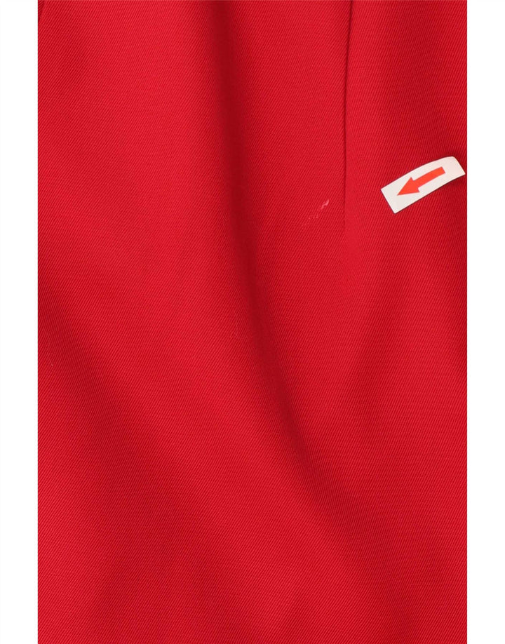 Saia feminina vintage linha A W30 lã vermelha média