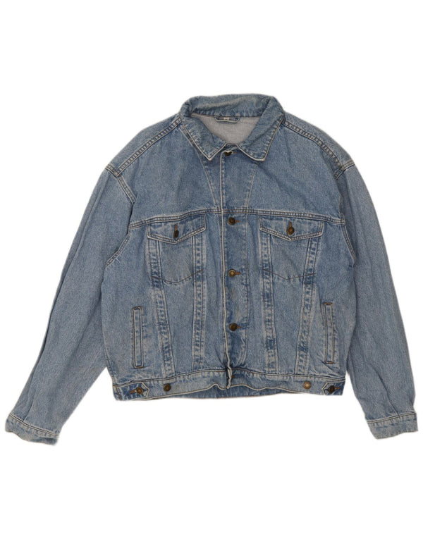 Jaqueta jeans masculina vintage UK 42 XL azul