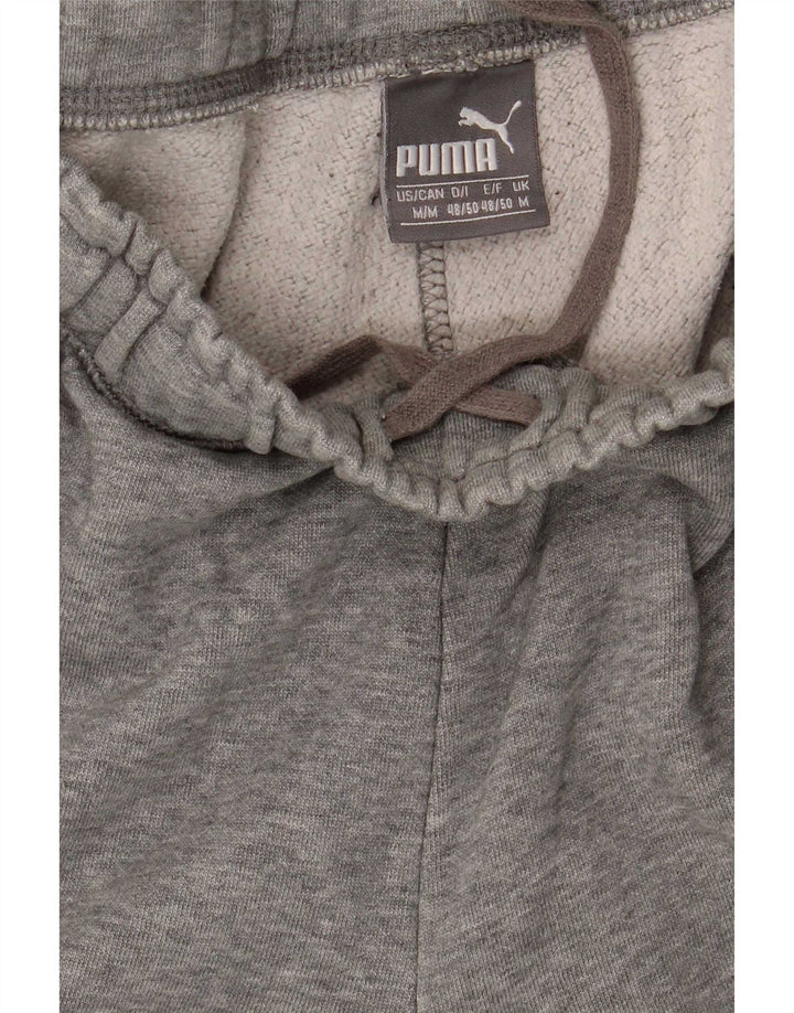 Calça de treino masculina Puma Graphic Joggers cinza médio