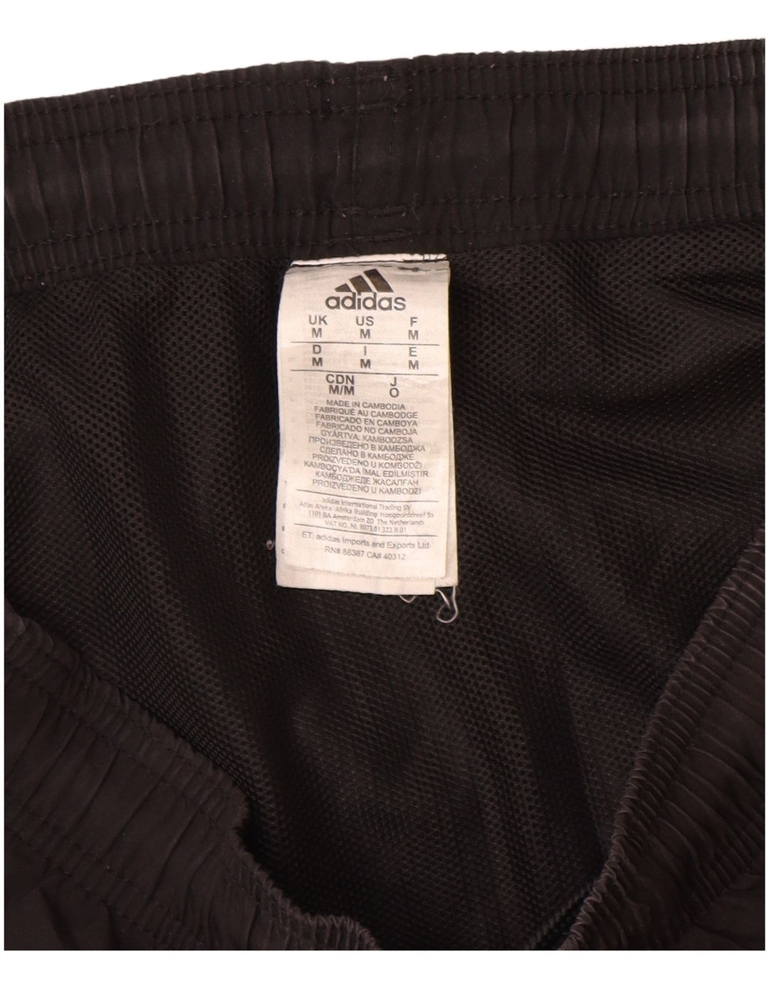 Shorts esportivos masculinos Adidas médio preto poliéster