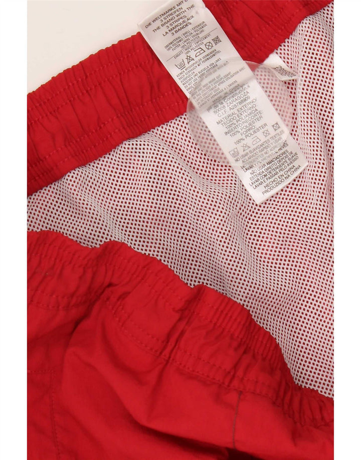 Shorts de natação masculino Adidas grande poliamida vermelha