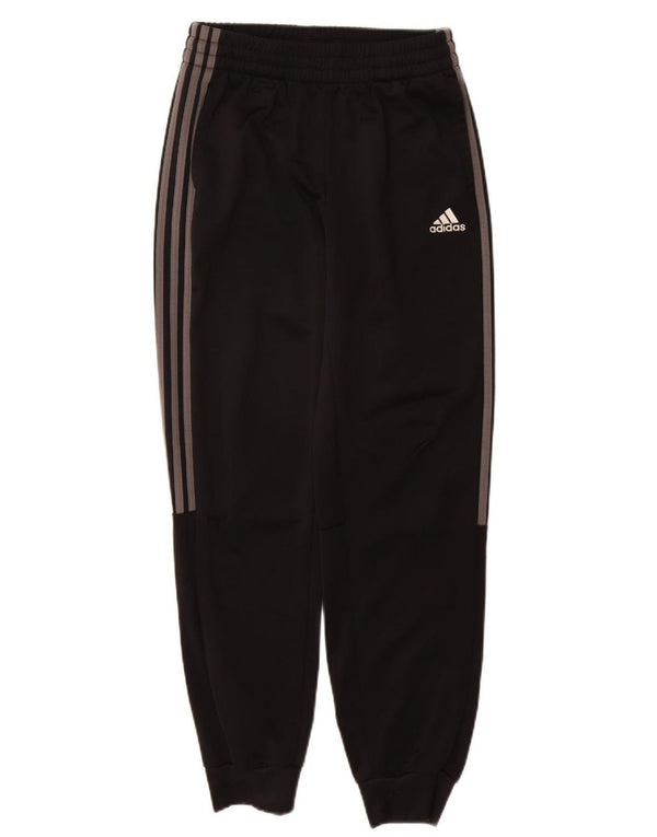 Adidas meninos calças de treino joggers 13-14 anos preto poliéster