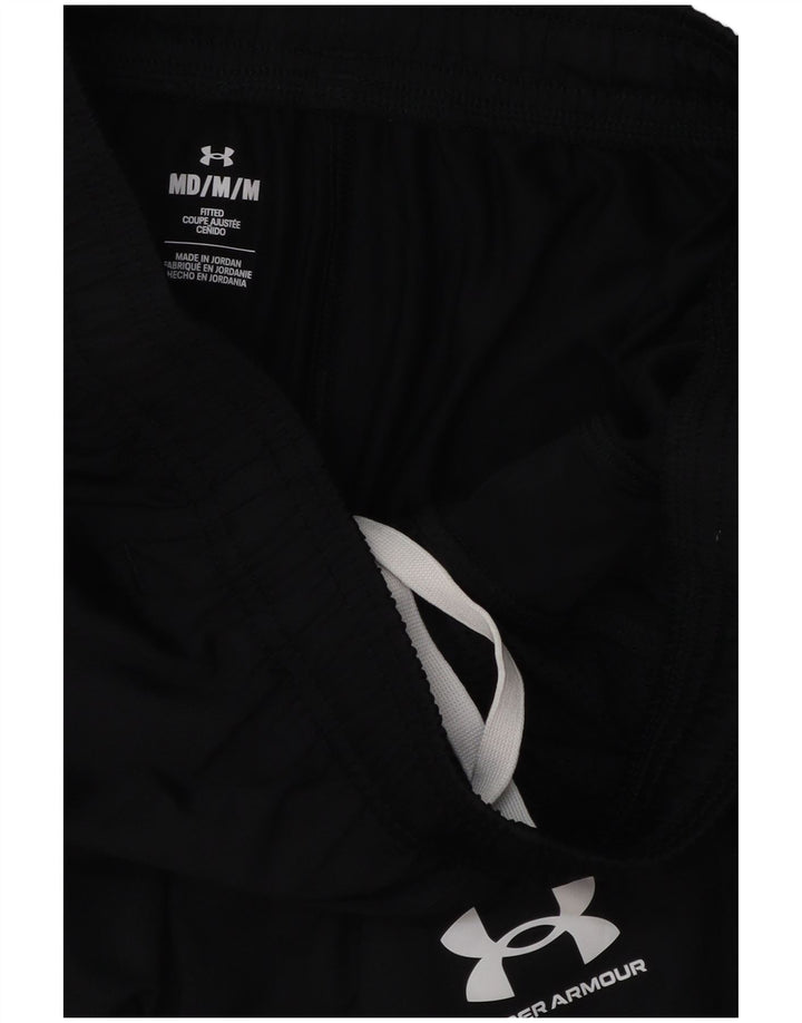 Calça de treino masculina Under Armour poliéster preto médio