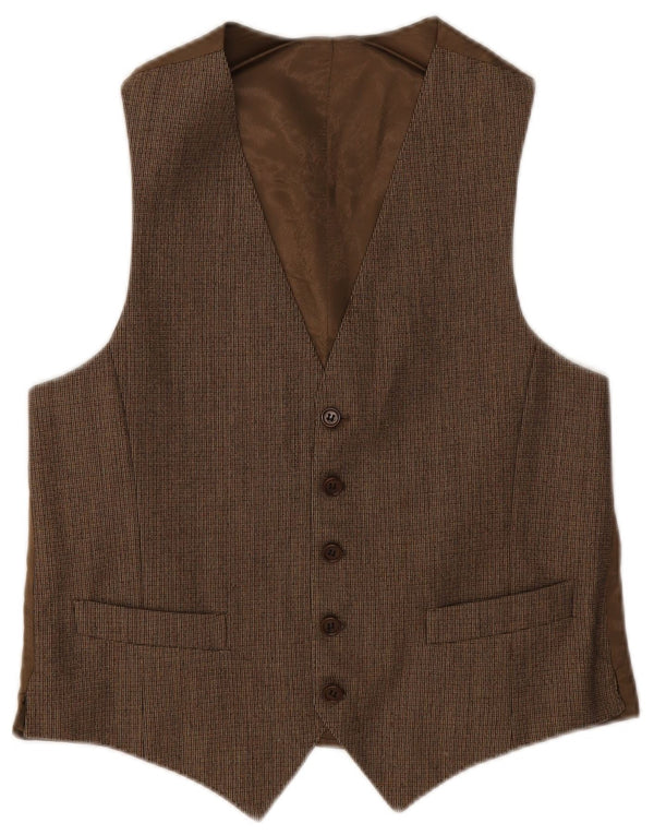Colete masculino vintage IT 48 pequeno marrom
