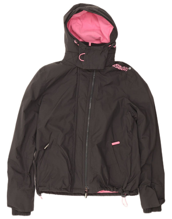 Jaqueta corta-vento feminina SUPERDRY The Windcheater Graphic UK 18 XL cinza