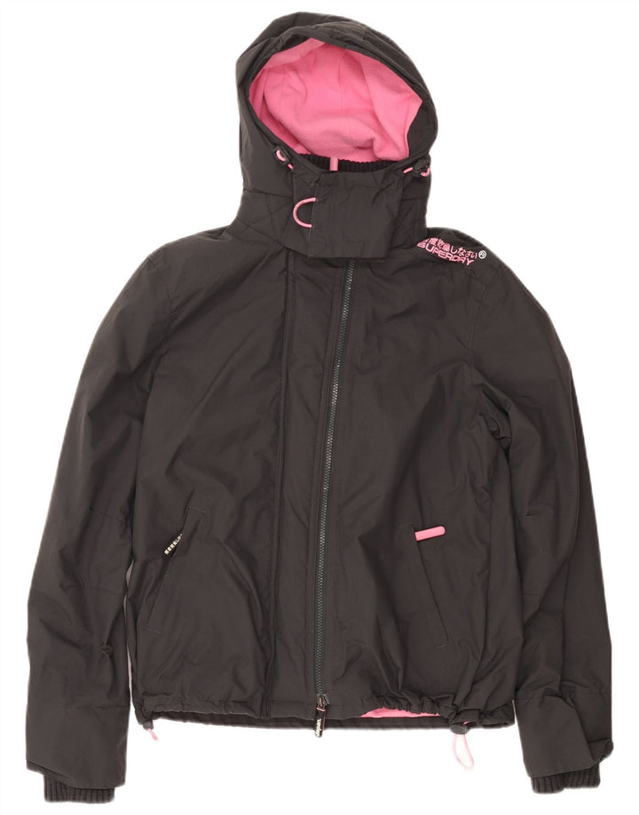 Jaqueta corta-vento feminina SUPERDRY The Windcheater Graphic UK 18 XL cinza
