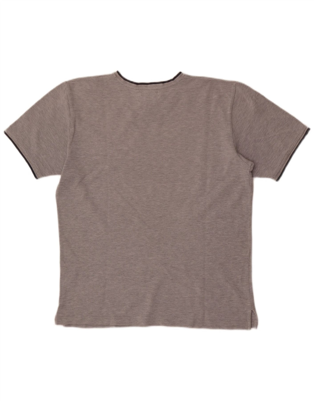 Camiseta masculina Ralph Lauren de algodão manchado cinza médio