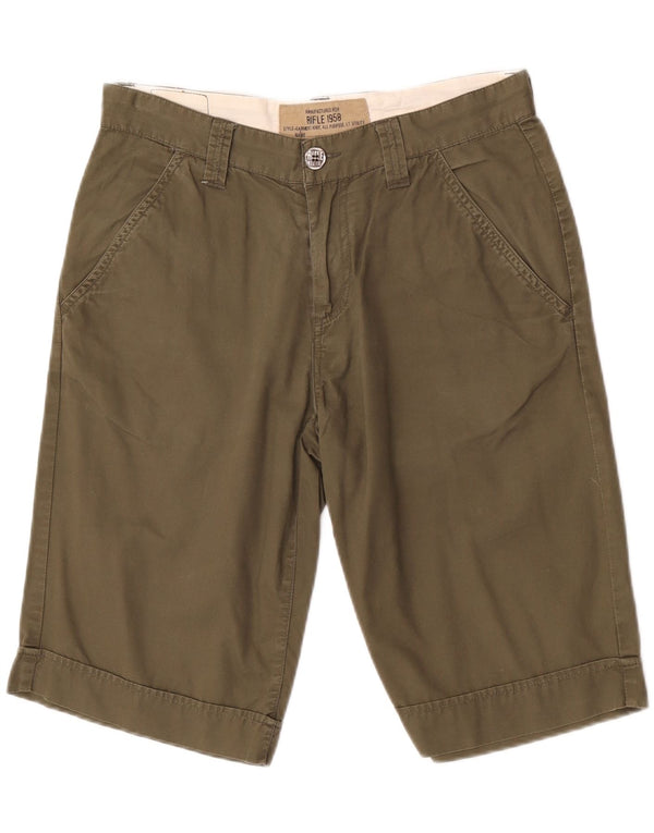 Shorts Chino Masculino Rifle W31 Algodão Cáqui Médio