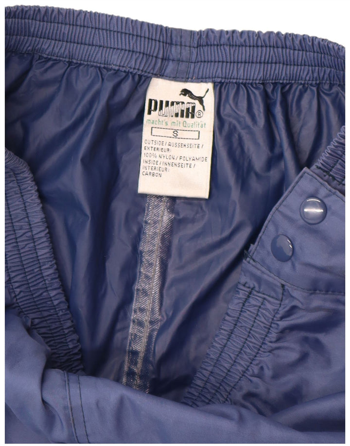 Calça de treino masculina Puma pequena azul marinho poliamida