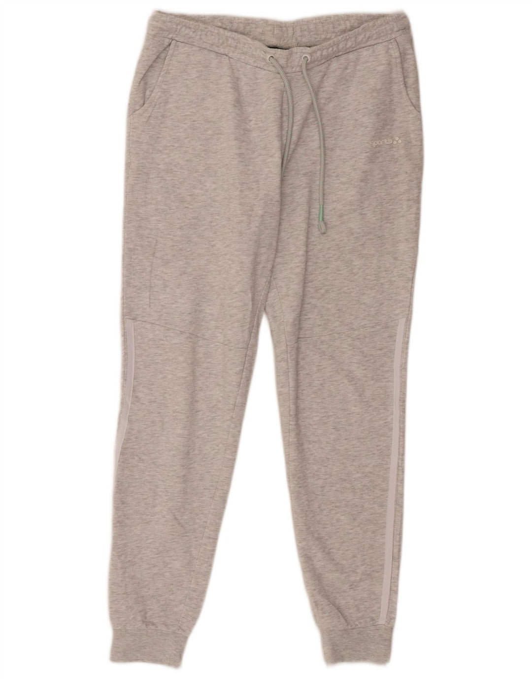 Calça de treino masculina VINTAGE de algodão cinza médio