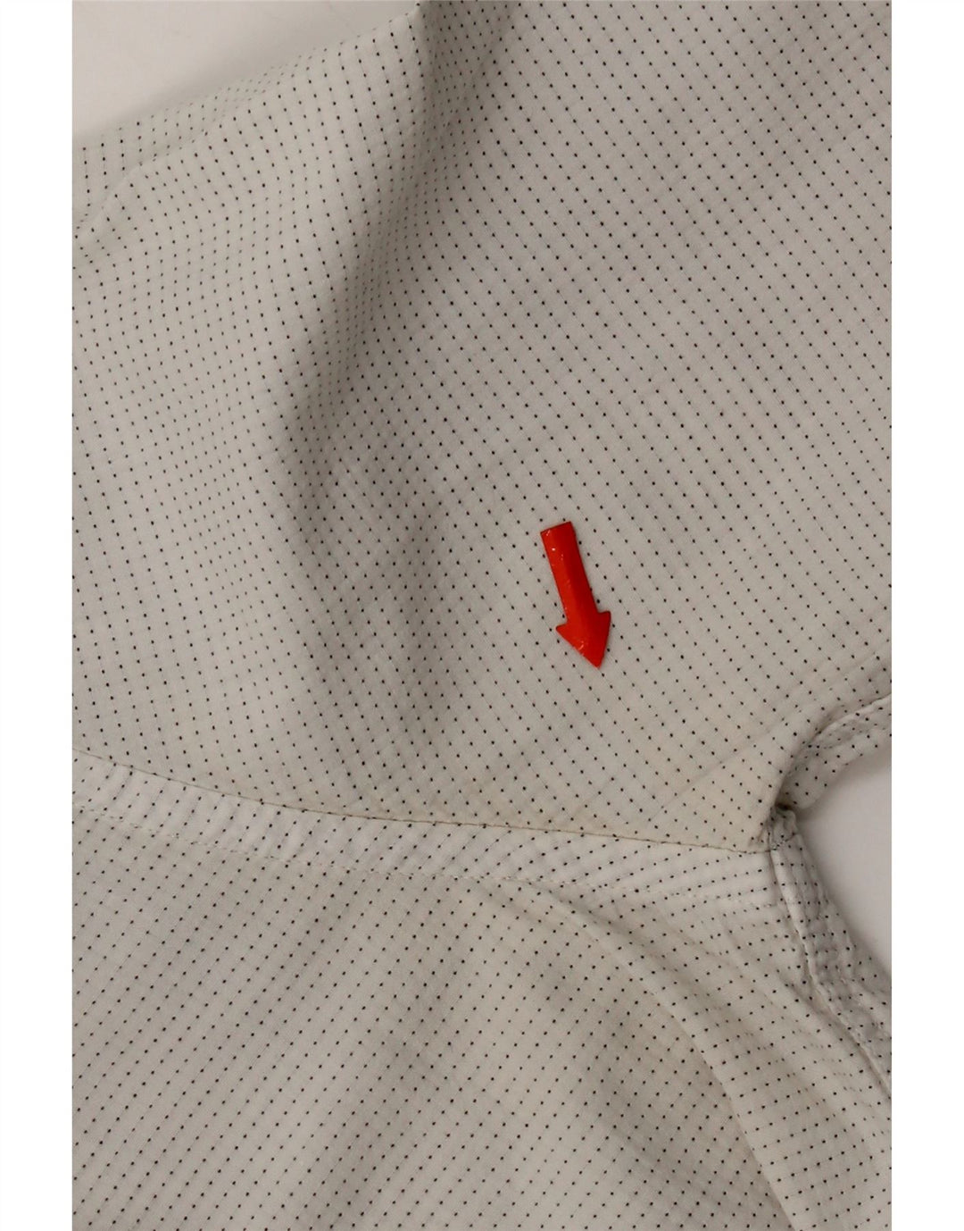 Camisa masculina Levi's grande algodão manchado branco