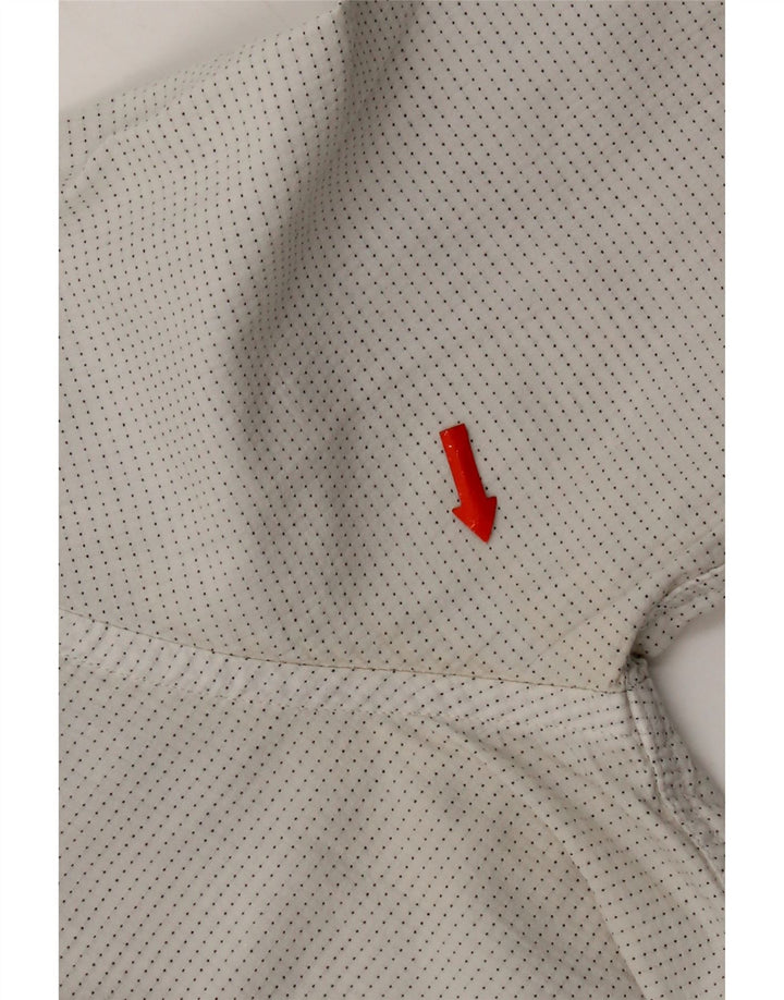 Camisa masculina Levi's grande algodão manchado branco
