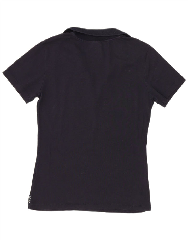 Polo feminino North Sails UK 14 médio algodão azul marinho