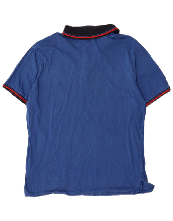 Camisa polo masculina Trussardi Jeans 2XL algodão azul