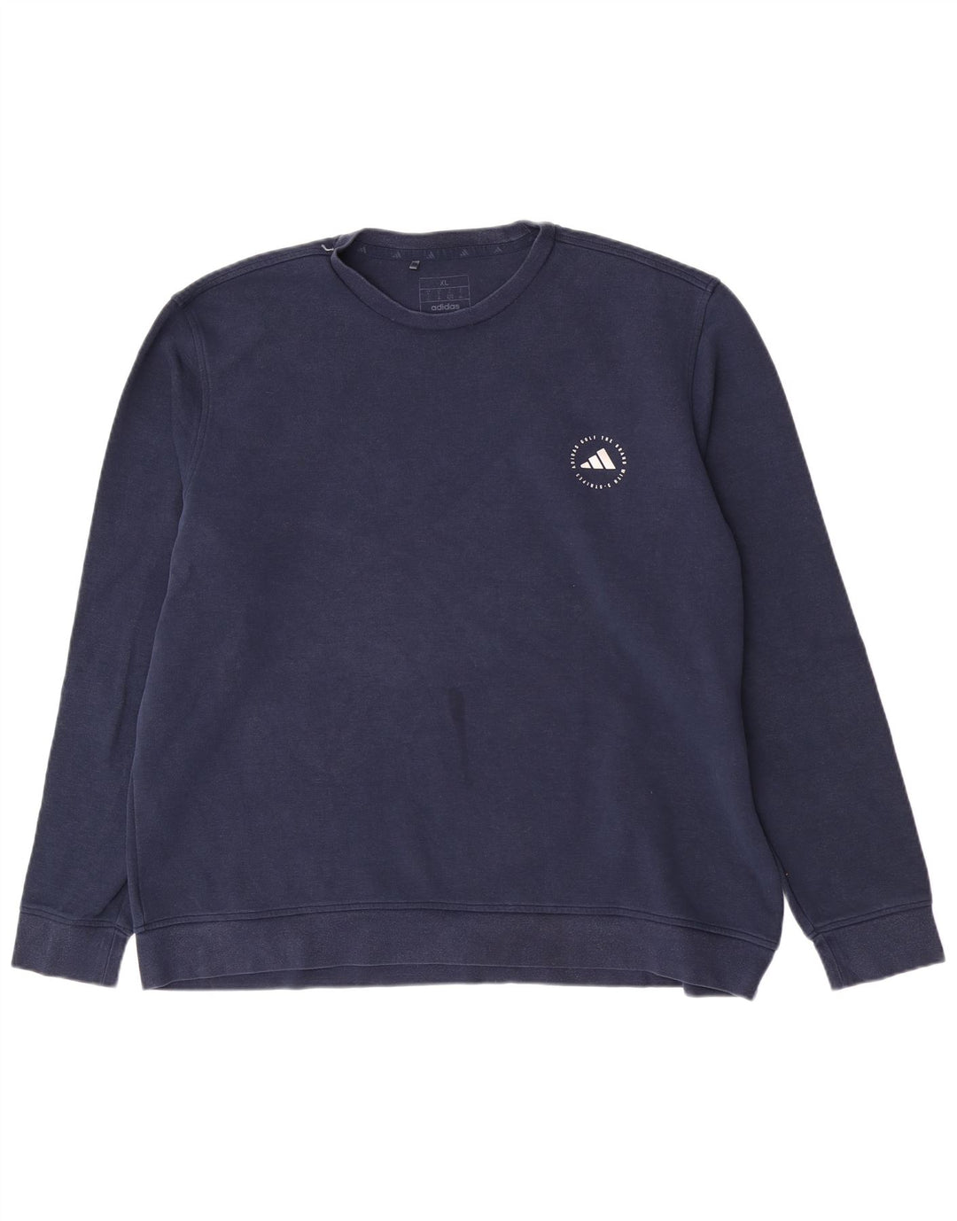 Adidas Mens Regular Fit Moletom Jumper XL Azul Marinho Algodão