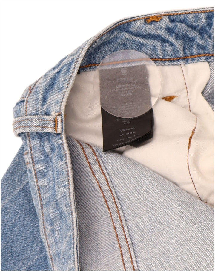 Calça jeans masculina G-Star 3D Arc Slim W30 L32 algodão azul