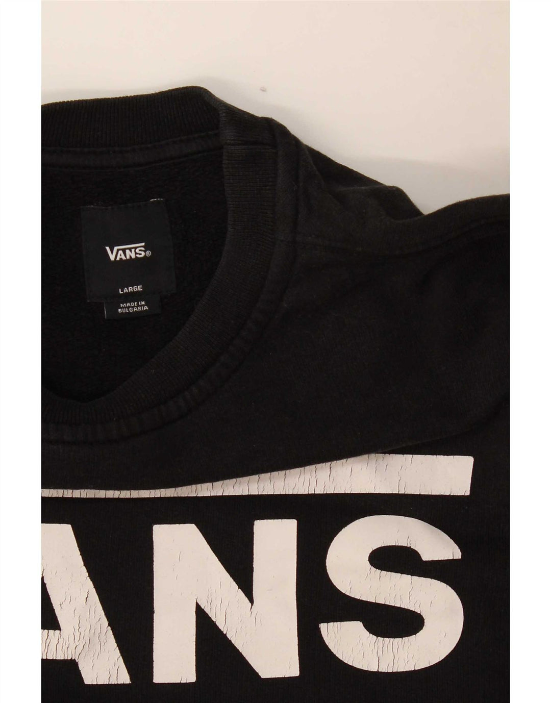 Vans feminino gráfico moletom jumper UK 16 grande preto