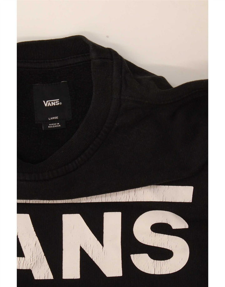 Vans feminino gráfico moletom jumper UK 16 grande preto