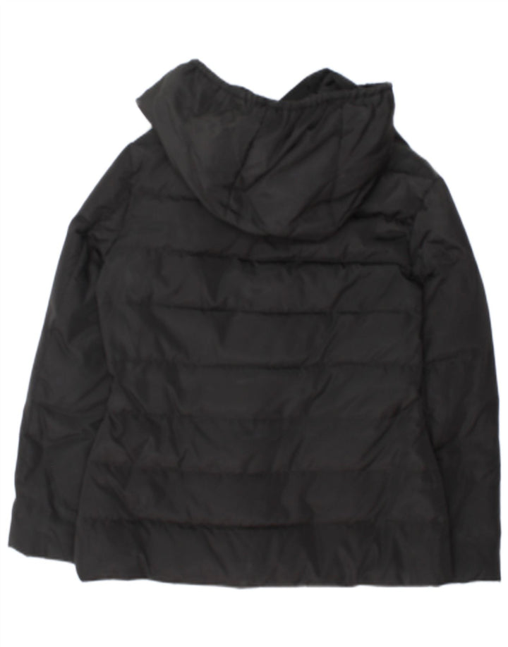 Jaqueta feminina acolchoada com capuz Armani EU 44 XL azul marinho poliéster