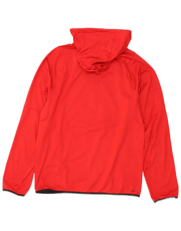 Reebok Mens Graphic Hoodie Jumper Médio Poliéster Vermelho